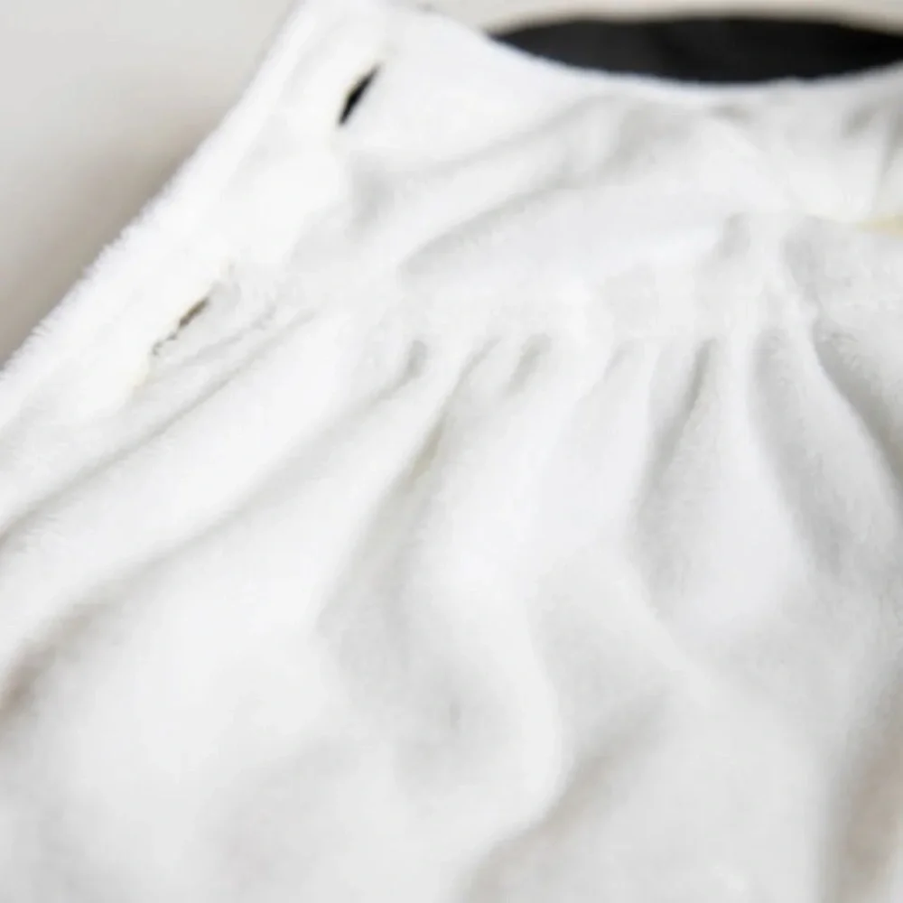 Cat coat jacket floral puff Daisy white cream puff sleeve clothing